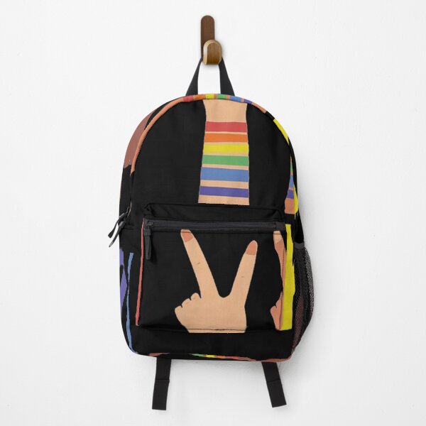 Item preview, Be Kind Rainbow Pride Peace Sign Hands LGBTQ Community Support Design designed and sold by TrevorCantela.