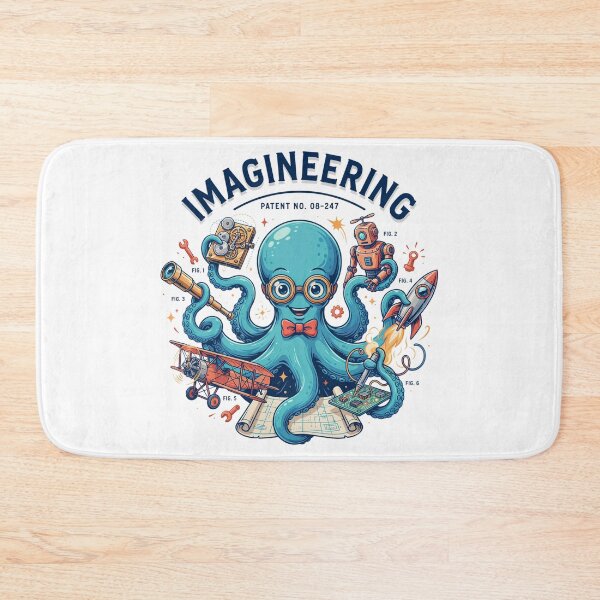 Item preview, Imagineering Octopus – Creative Inventor Engineer STEM Design designed and sold by ArcticFoxStudio.
