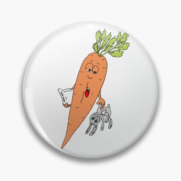 Item preview, Funny Sleepy Carrot Bedtime Bunny Absurd Food Pun designed and sold by MyxaART.