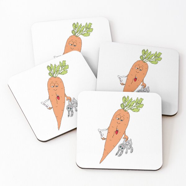 Item preview, Funny Sleepy Carrot Bedtime Bunny Absurd Food Pun designed and sold by MyxaART.