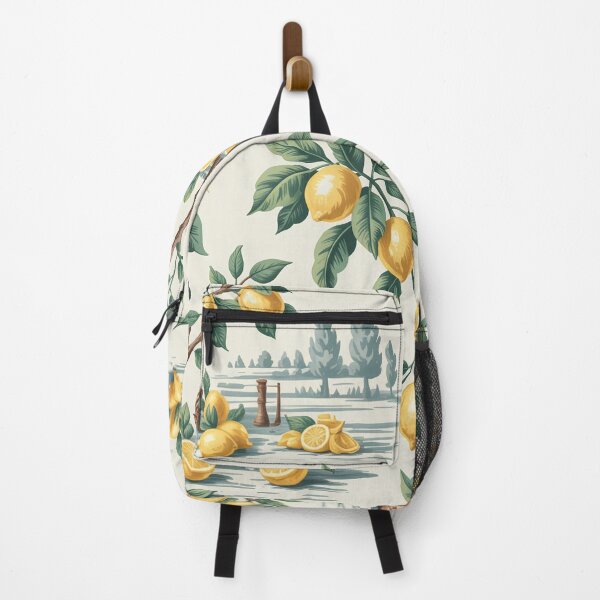 Item preview, French Citrus Toile Pattern – Lemon Orchard Cottagecore Wallpaper Design designed and sold by Tamas Das.