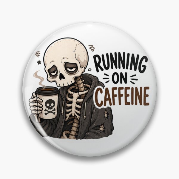 Item preview, Tired Skeleton Running On Caffeine designed and sold by PriyankaSonara.