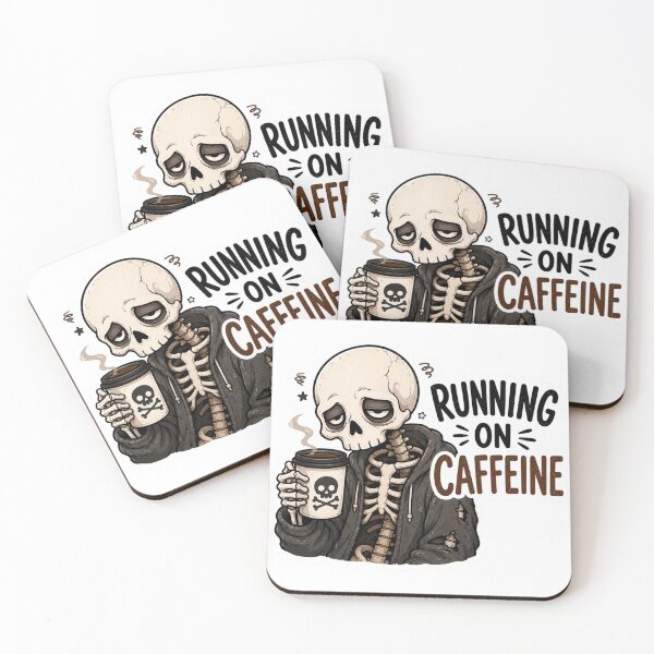 Item preview, Tired Skeleton Running On Caffeine designed and sold by PriyankaSonara.