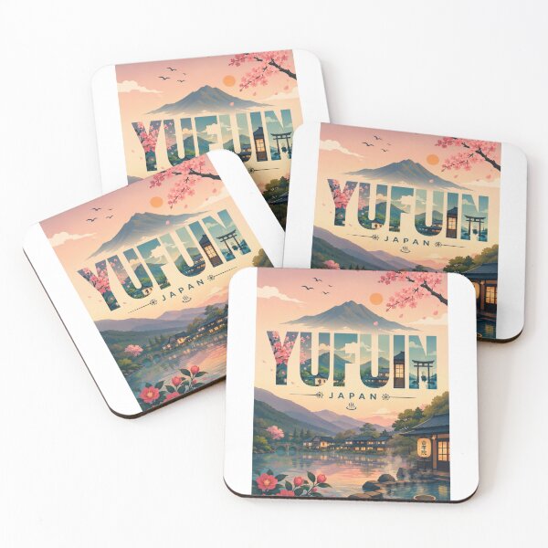 Item preview, Yufuin Onsen Village beneath Mount Yufu in Oita Japan designed and sold by StampMyPassport.