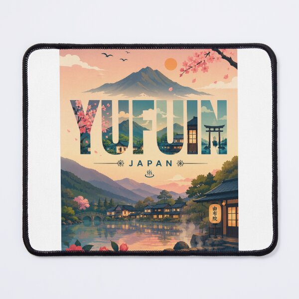 Item preview, Yufuin Onsen Village beneath Mount Yufu in Oita Japan designed and sold by StampMyPassport.