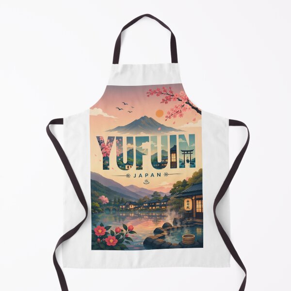 Item preview, Yufuin Onsen Village beneath Mount Yufu in Oita Japan designed and sold by StampMyPassport.