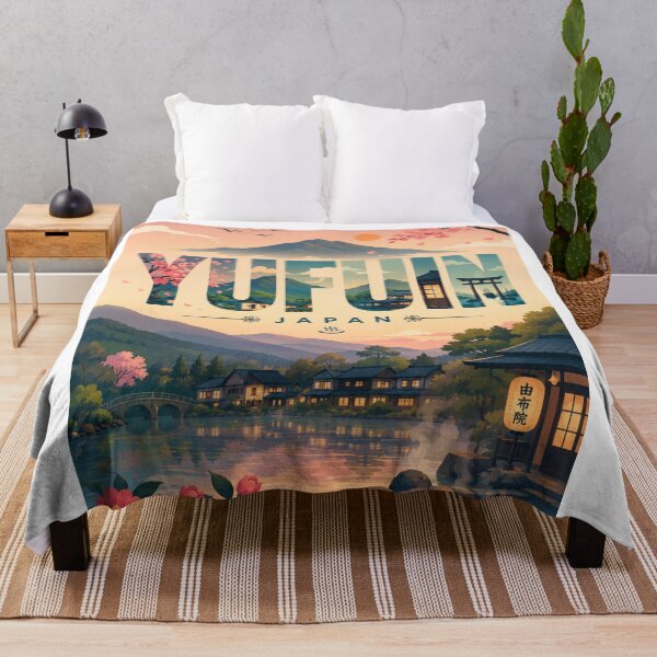 Item preview, Yufuin Onsen Village beneath Mount Yufu in Oita Japan designed and sold by StampMyPassport.