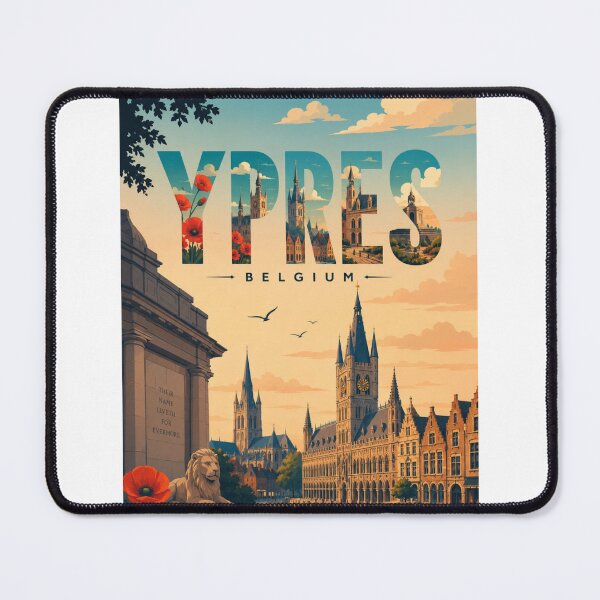 Item preview, Ypres Flanders Heritage Square and Belgian Gothic Landmarks designed and sold by StampMyPassport.