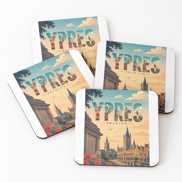 Item preview, Ypres Flanders Heritage Square and Belgian Gothic Landmarks designed and sold by StampMyPassport.