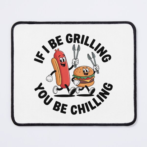Item preview, Funny Retro BBQ Grilling Hot Dog Burger Summer barbecue hotdog designed and sold by w1ckerman.