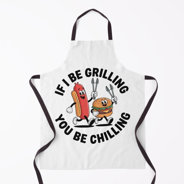 Item preview, Funny Retro BBQ Grilling Hot Dog Burger Summer barbecue hotdog designed and sold by w1ckerman.