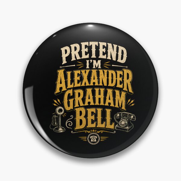 Item preview, Pretend I'm Alexander Graham Bell Funny Introvert Phone Call designed and sold by THREE LITTLE BEANS.