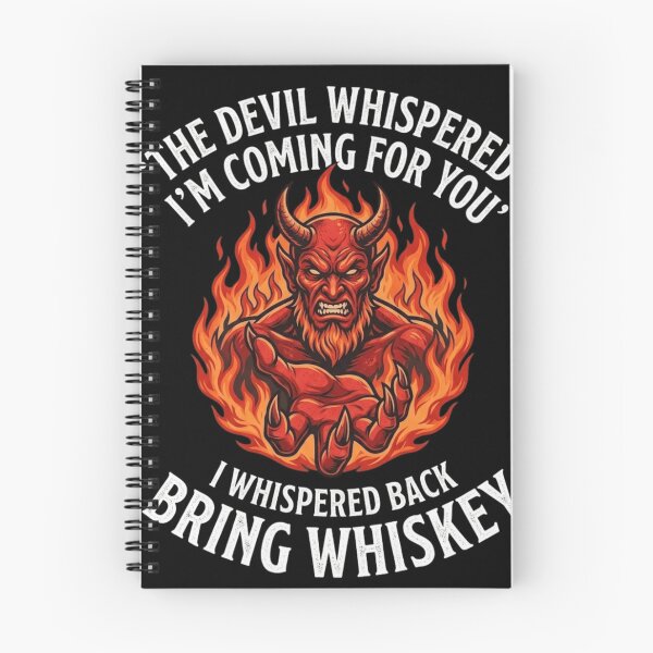 Item preview, The Devil Whispered Bring Whiskey Funny Drinking Humor designed and sold by haitrieuic96.