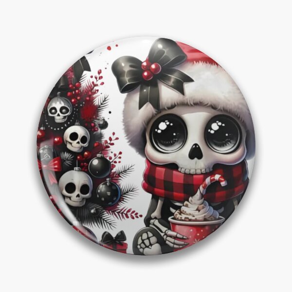 Item preview, Cute Creepmas Skeleton Baby Christmas Tree Sticker designed and sold by Vynesnk.