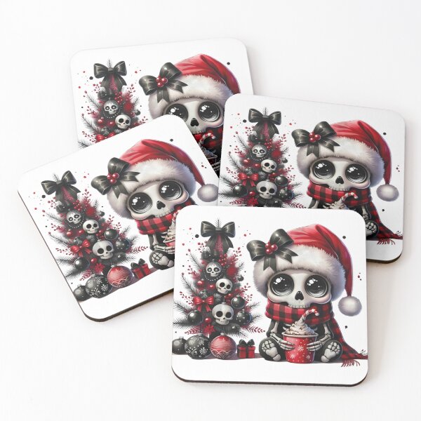 Item preview, Cute Creepmas Skeleton Baby Christmas Tree Sticker designed and sold by Vynesnk.