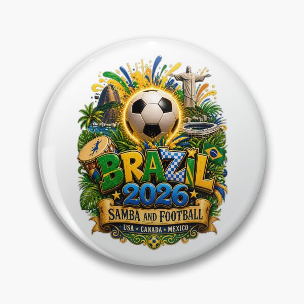 Item preview, Brazil 2026 Soccer Samba Football Design designed and sold by LuisWorks.