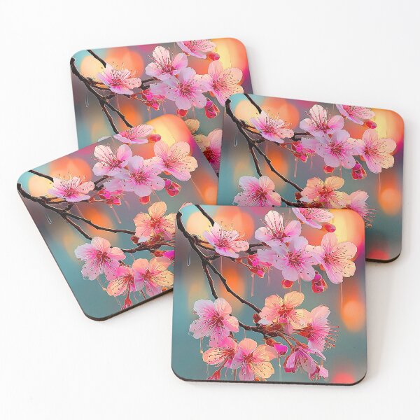 Item preview, Cherry Blossom Branch Print | Pink Floral Spring Nature Art designed and sold by JPrintsInc.