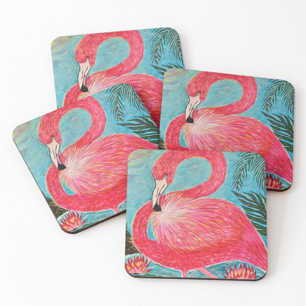 Item preview, Flamingo Among Lilies designed and sold by Oxana Balke.