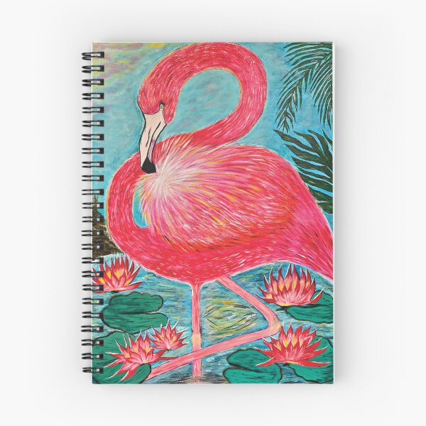 Item preview, Flamingo Among Lilies designed and sold by Oxana Balke.