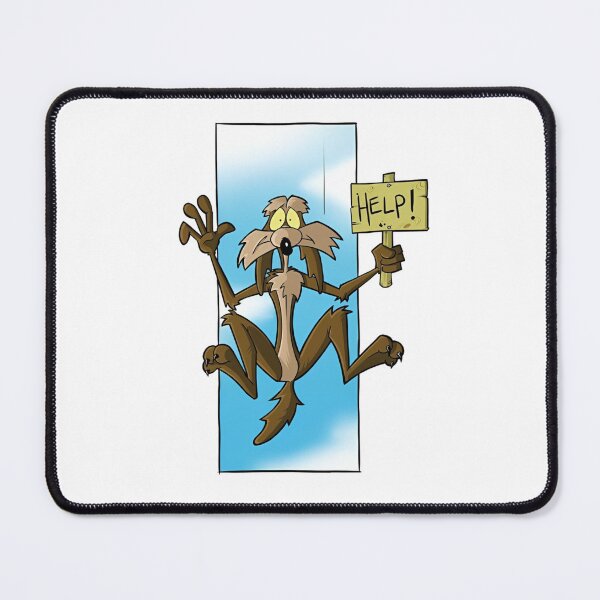 Item preview, Wile E. Coyote Stuck Help Sign Cartoon designed and sold by Moonpaw-Whimsy.