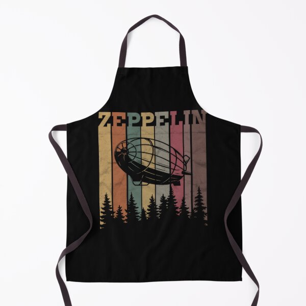 Item preview, Vintage Zeppelin Blimp Airship Retro 70s Striped Sky Forest #7299 designed and sold by aztra-art.