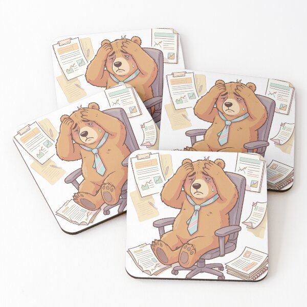 Item preview, Burn Out Sticker Bear  designed and sold by SoftAuraStudi0.