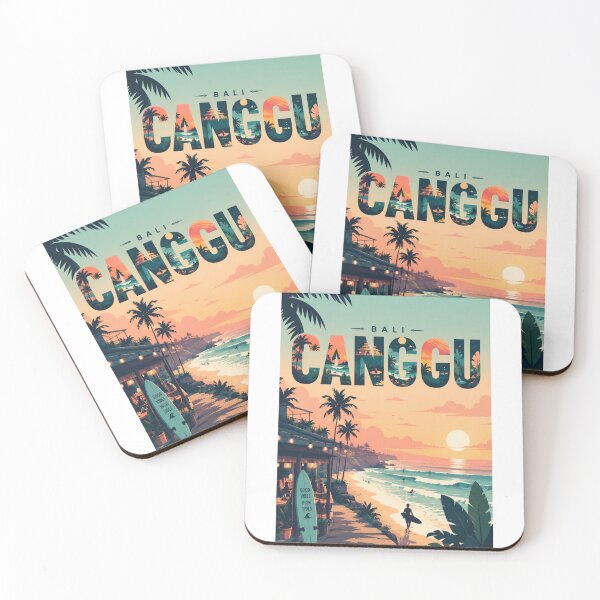 Item preview, Canggu Bali Sunset Coast and Batu Bolong Surf Scene designed and sold by StampMyPassport.