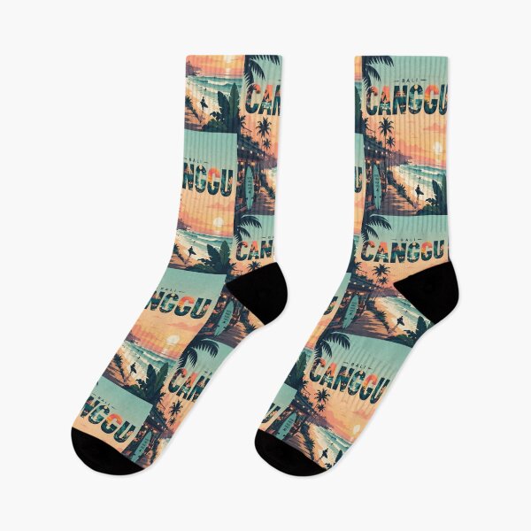 Item preview, Canggu Bali Sunset Coast and Batu Bolong Surf Scene designed and sold by StampMyPassport.