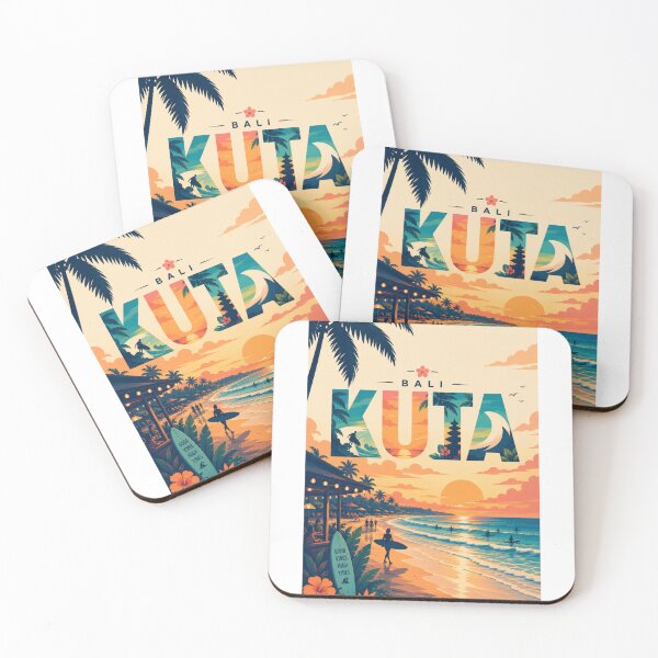 Item preview, Kuta Bali Surf Coast and Sunset Beach Indonesia designed and sold by StampMyPassport.