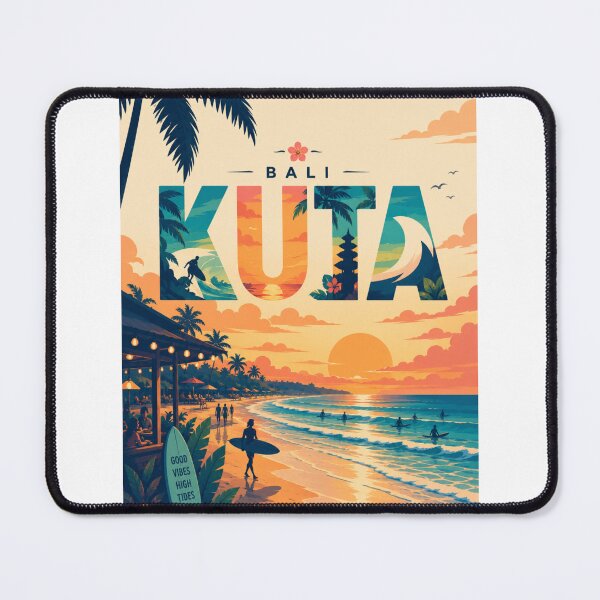 Item preview, Kuta Bali Surf Coast and Sunset Beach Indonesia designed and sold by StampMyPassport.