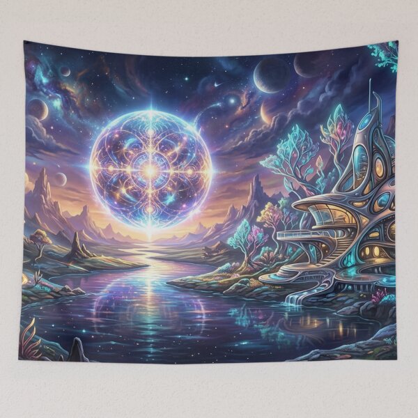 Item preview, Floating sphere above dream world designed and sold by Sigtrix.