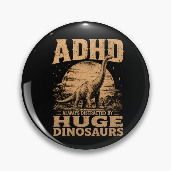 Item preview, ADHD Always Distracted By Huge Dinosaurs Funny Dinosaur Lover designed and sold by THREE LITTLE BEANS.