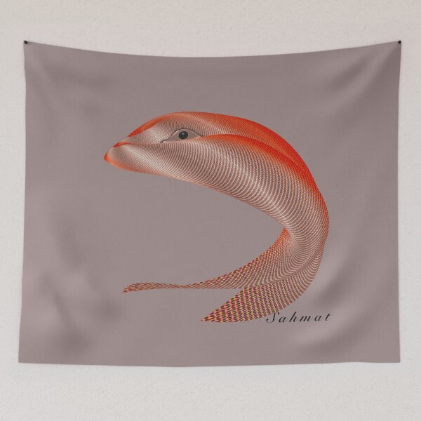 Item preview, Sahmat: Red Abstract Flow and Modern Texture Art designed and sold by SahmatArt.