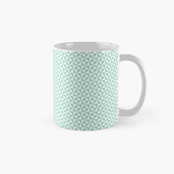 Item preview, White And Mint Pinwheel Pattern designed and sold by pattern-archive.