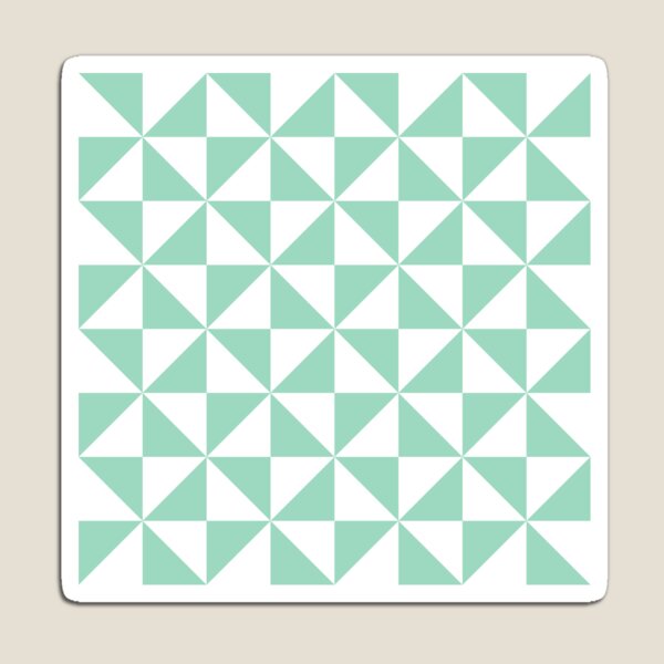 Item preview, White And Mint Pinwheel Pattern designed and sold by pattern-archive.