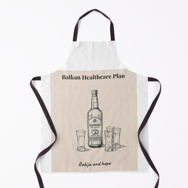 Item preview, Balkan Healthcare Plan Funny Wall Art | Rakija and Hope | Balkan Humor Print | Eastern European Decor designed and sold by Mastalina99.