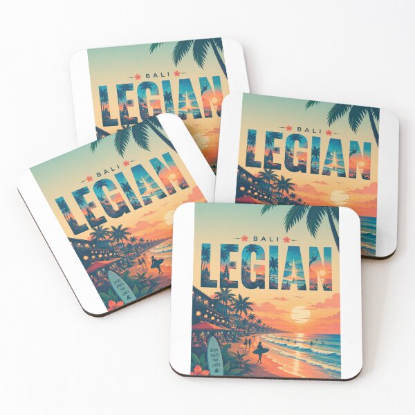 Item preview, Bali Legian Sunset Coast with Kuta Shoreline and Indian Ocean Vibes designed and sold by StampMyPassport.