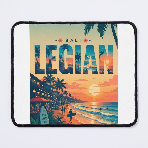 Item preview, Bali Legian Sunset Coast with Kuta Shoreline and Indian Ocean Vibes designed and sold by StampMyPassport.