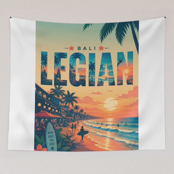 Item preview, Bali Legian Sunset Coast with Kuta Shoreline and Indian Ocean Vibes designed and sold by StampMyPassport.