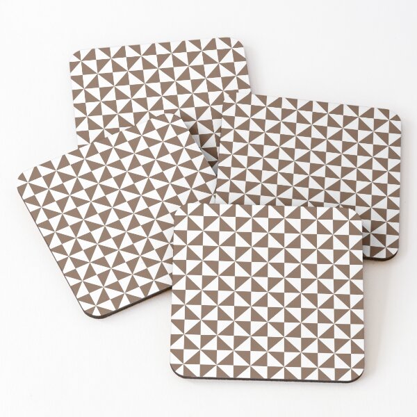 Item preview, White And Mocha Pinwheel Pattern designed and sold by pattern-archive.