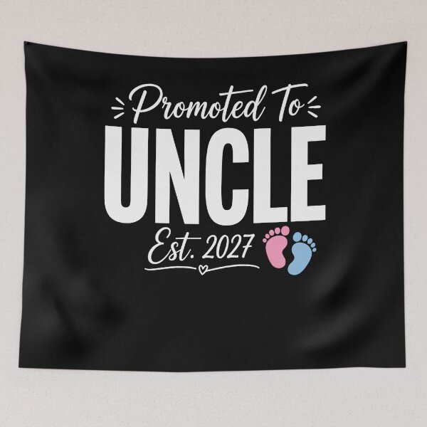 Item preview, Promoted To Uncle Est. 2027 New Uncle Announcement Pregnancy Reveal designed and sold by THREE LITTLE BEANS.