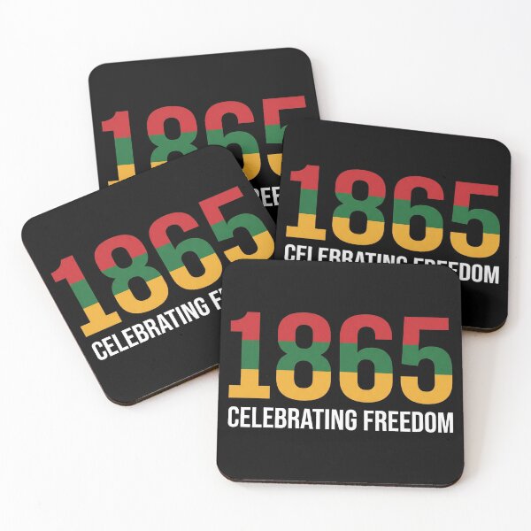 Item preview, 1865 Celebrating Freedom Juneteenth Pan African Typography designed and sold by TeNovaStudio.