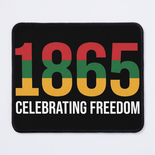 Item preview, 1865 Celebrating Freedom Juneteenth Pan African Typography designed and sold by TeNovaStudio.