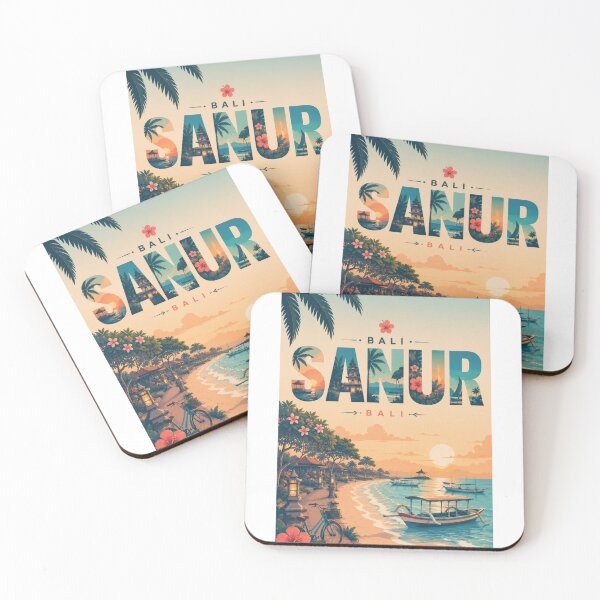 Item preview, Bali Sanur Sunrise Coastline with Serangan Waters and Island Views designed and sold by StampMyPassport.