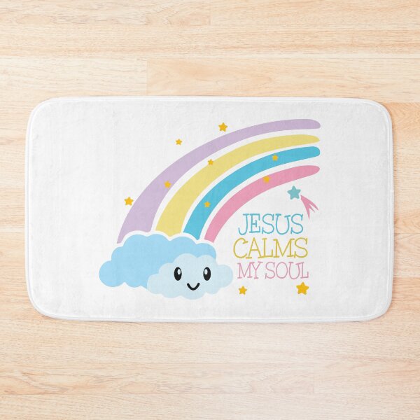 Item preview, Jesus Calms My Soul – Christian Pastel Rainbow designed and sold by Verse & Vibes.