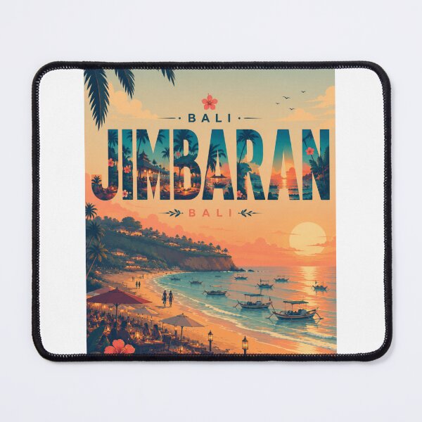 Item preview, Bali Jimbaran Bay Evening Coast with Sunset Shoreline and Ocean Views designed and sold by StampMyPassport.