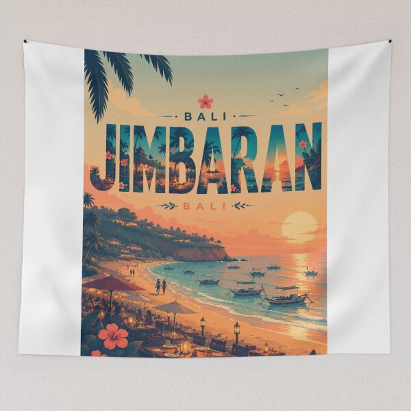 Item preview, Bali Jimbaran Bay Evening Coast with Sunset Shoreline and Ocean Views designed and sold by StampMyPassport.