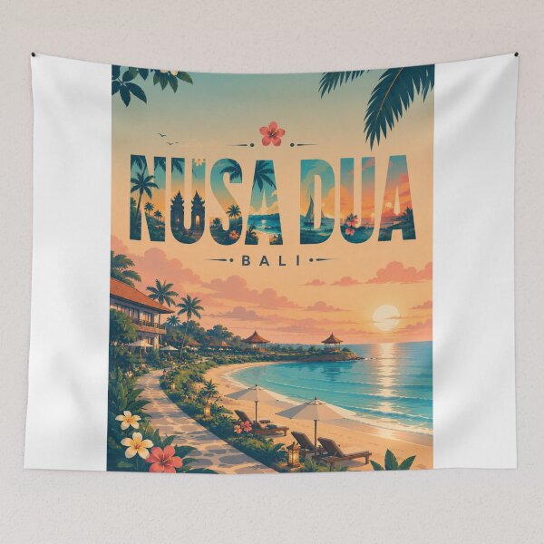 Item preview, Bali Nusa Dua Tropical Shoreline with Peninsula Coast and Ocean Views designed and sold by StampMyPassport.