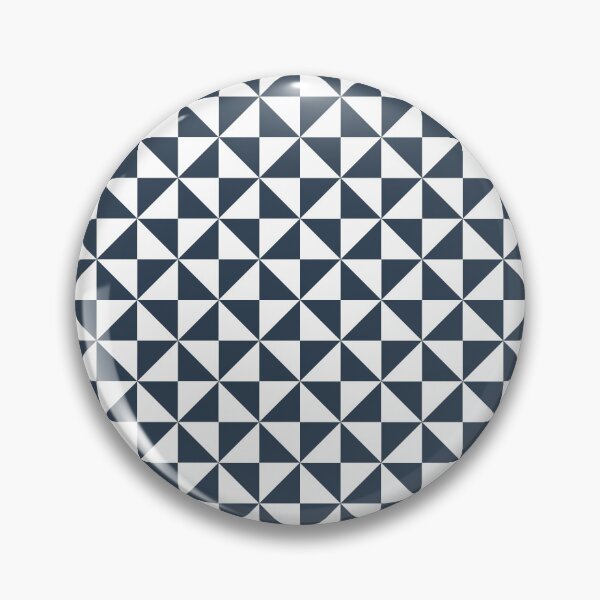 Item preview, White And Navy Pinwheel Pattern designed and sold by pattern-archive.