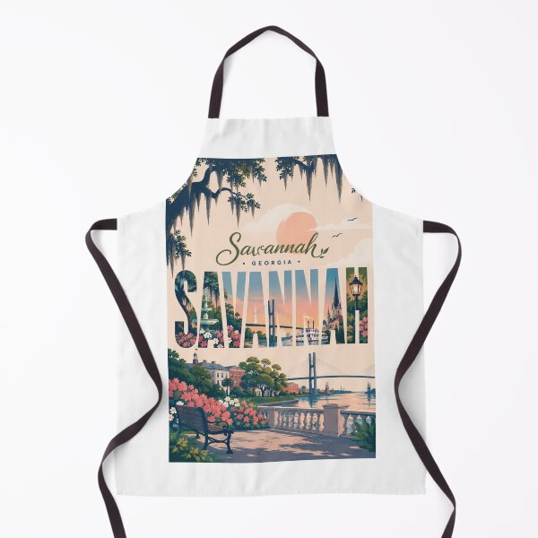 Item preview, Savannah Georgia Riverfront with Talmadge Bridge and Historic District designed and sold by StampMyPassport.